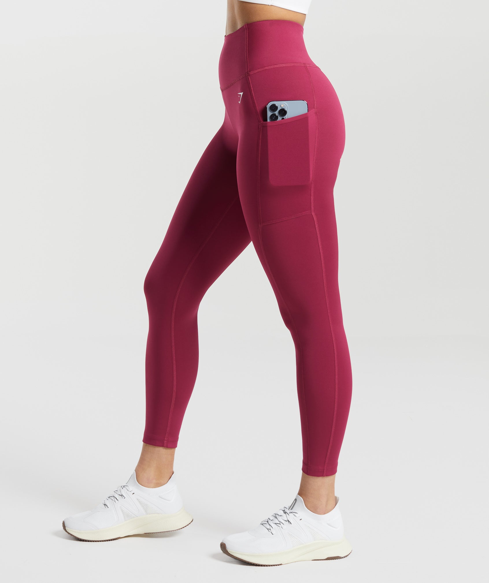 Gymshark woman's Full length Training Leggings Raspberry Red Size