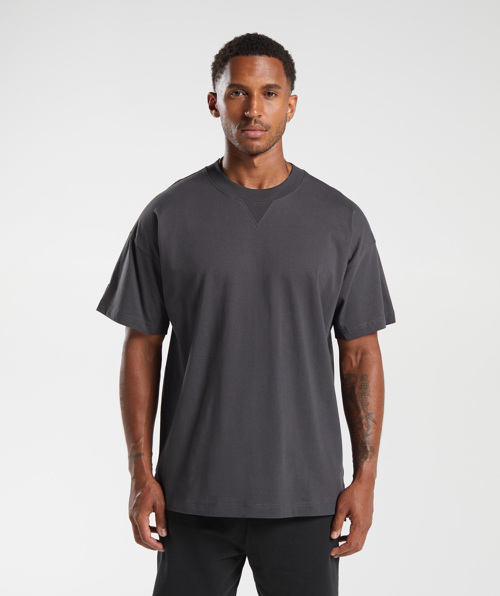 Gymshark Rest Day Essentials T-Shirt - Onyx Grey