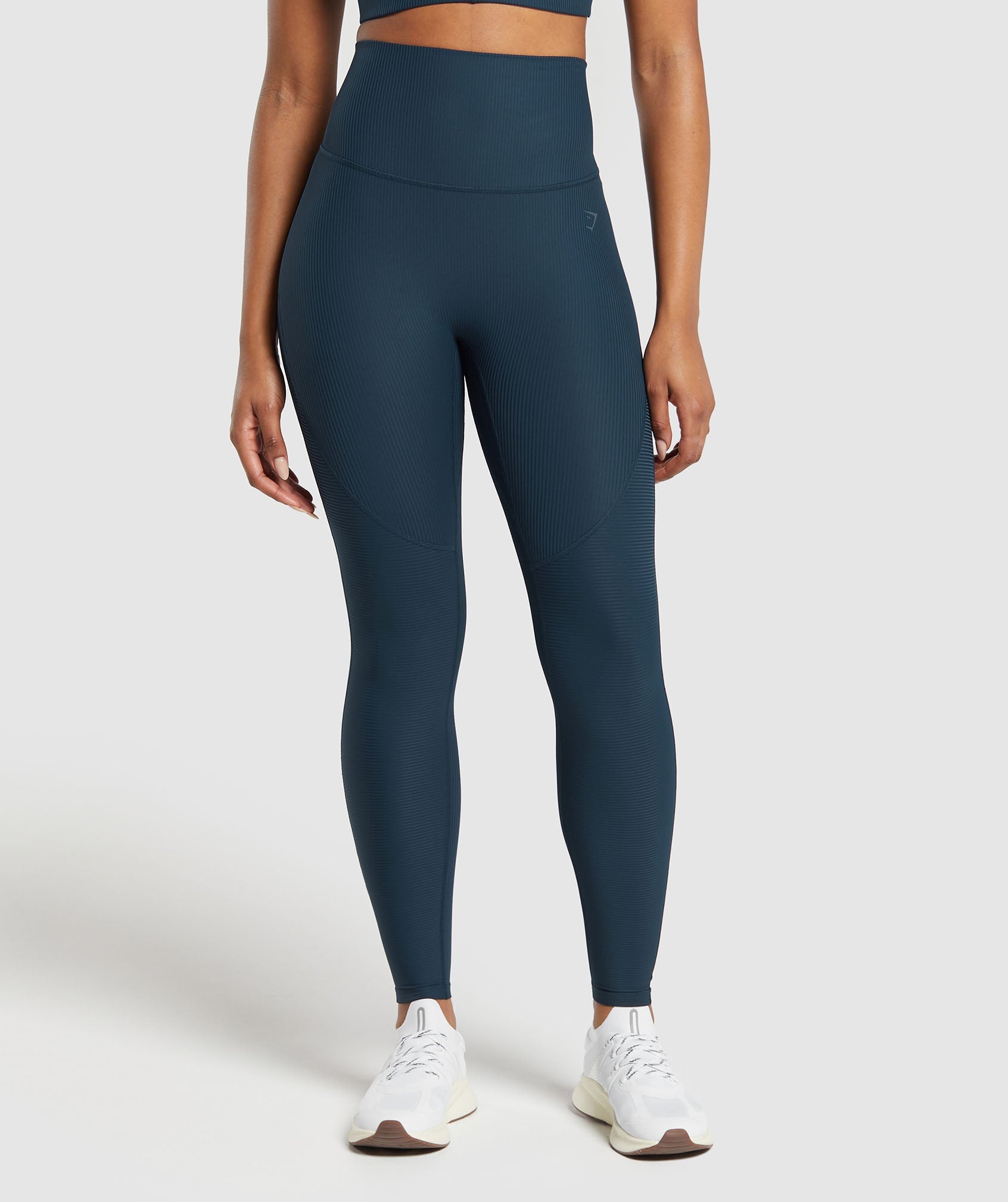 Gymshark Ribbed Legging - Navy