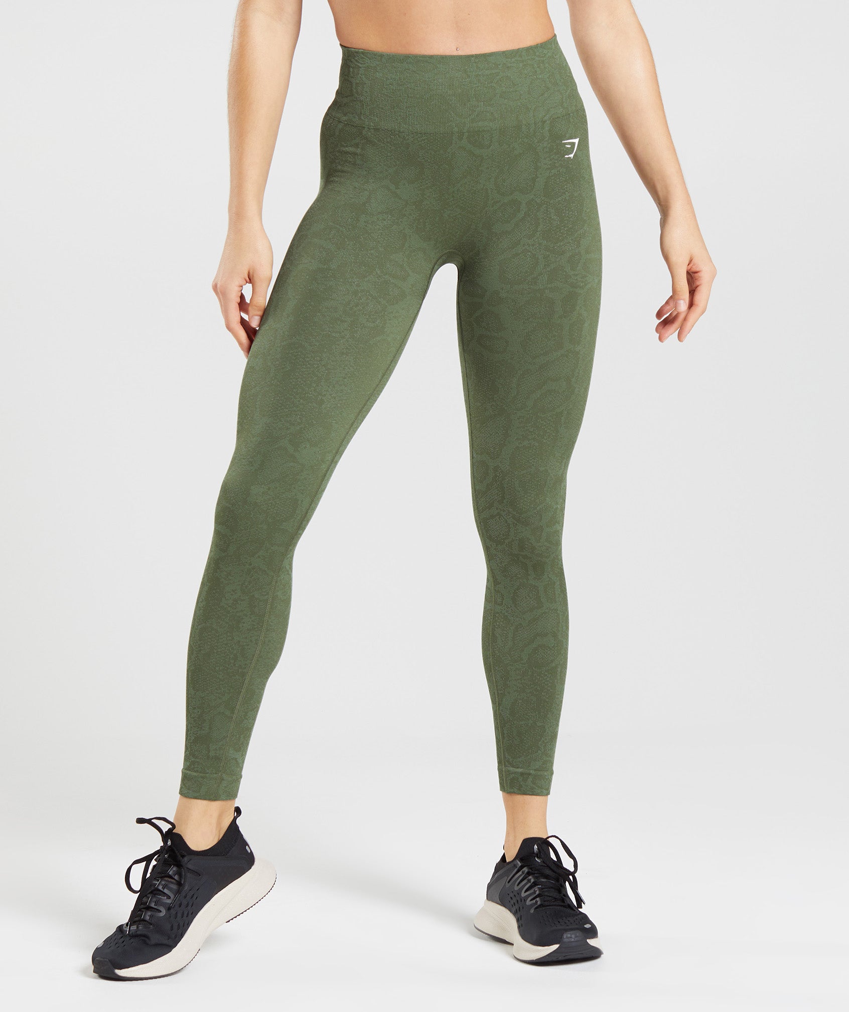 Gymshark Elevate Compression Leggings Womens Willow Green Size Small
