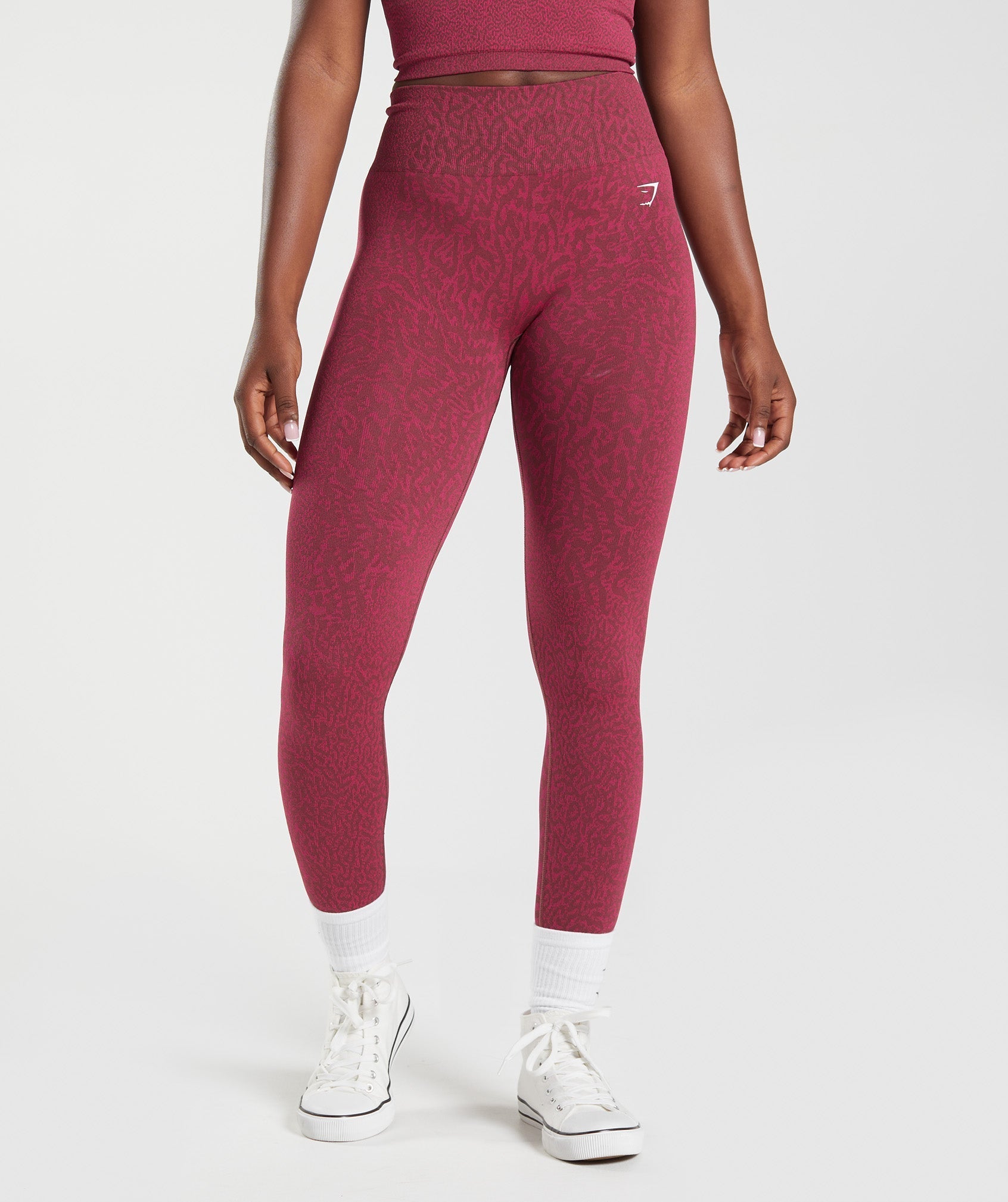 Sporty fuchsia leggings, Seamless leggings