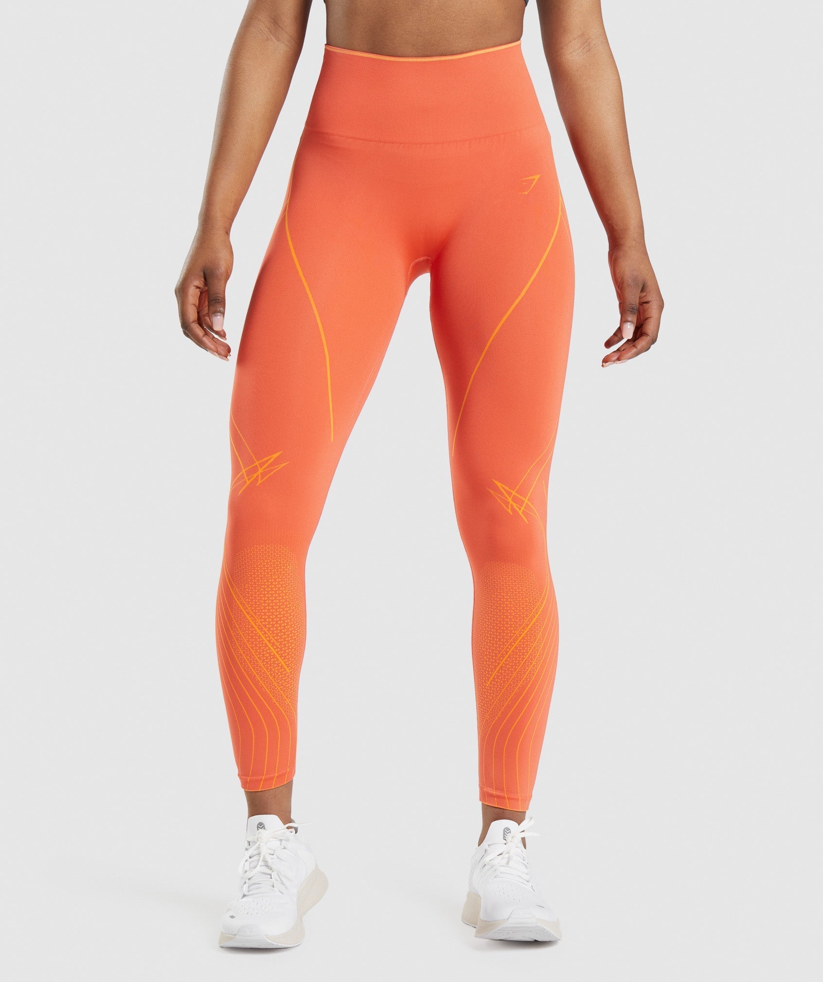 Gymshark Training 7/8 Leggings - Orange  Orange leggings, High waisted  leggings workout, Active wear leggings