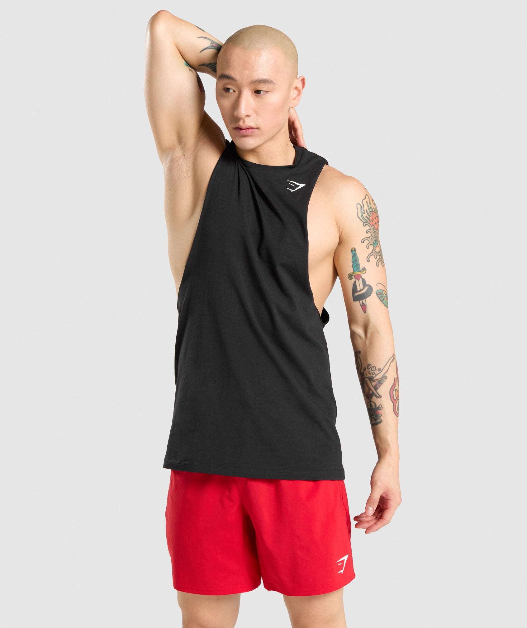 Gymshark Critical Drop Arm Tank Mens Size: S Sleeveless Muscle Tee