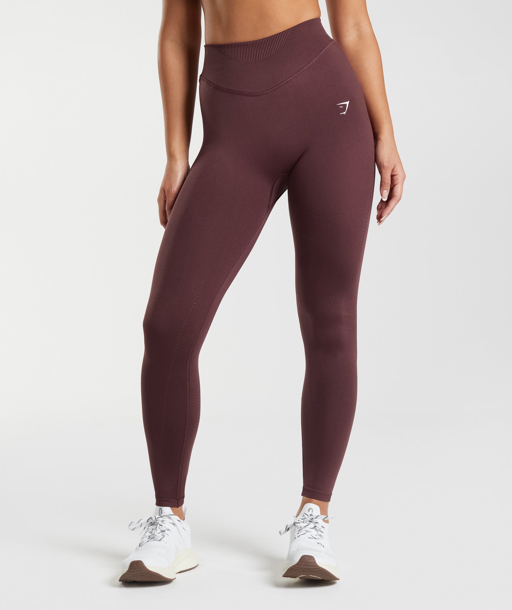 Gymshark High Rise Fit Burgundy Womens Adapt Ombre Seamless Leggings  GLLG4120 BR