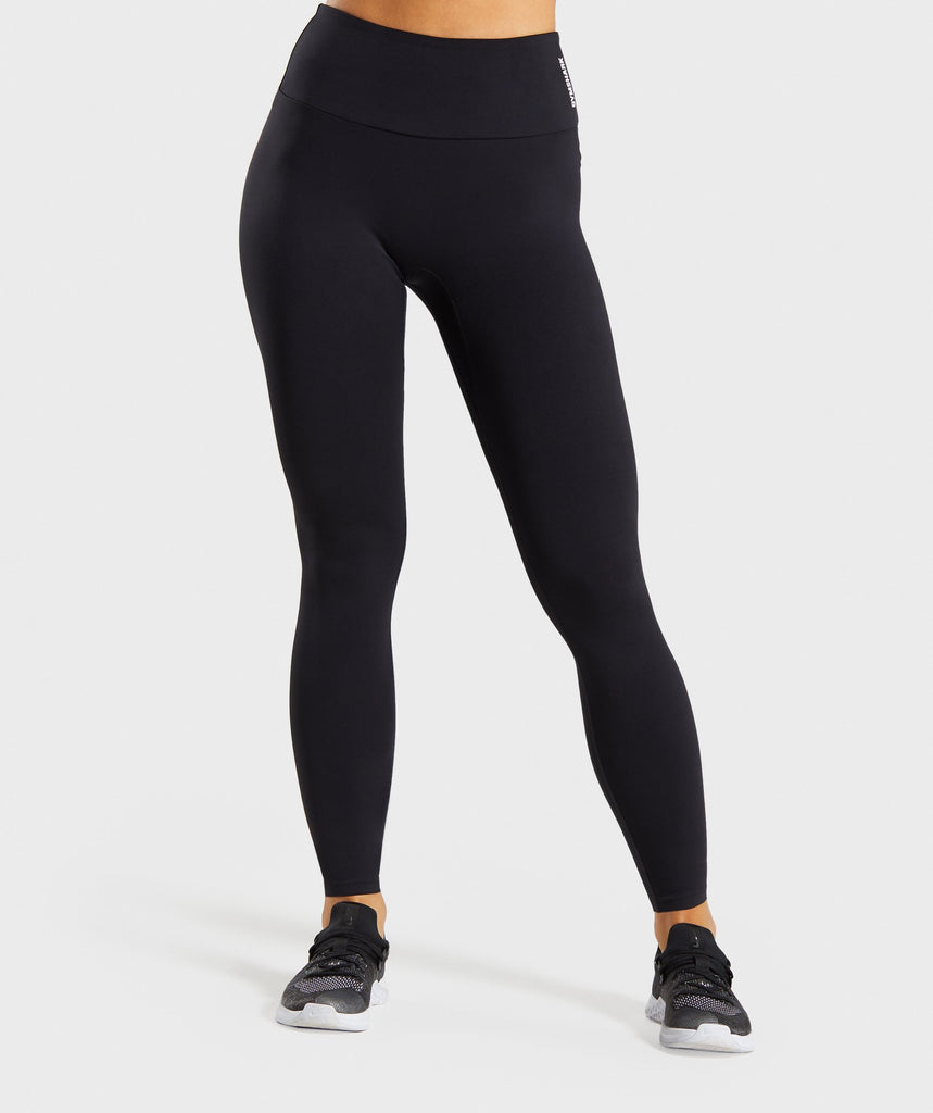 black and grey workout leggings