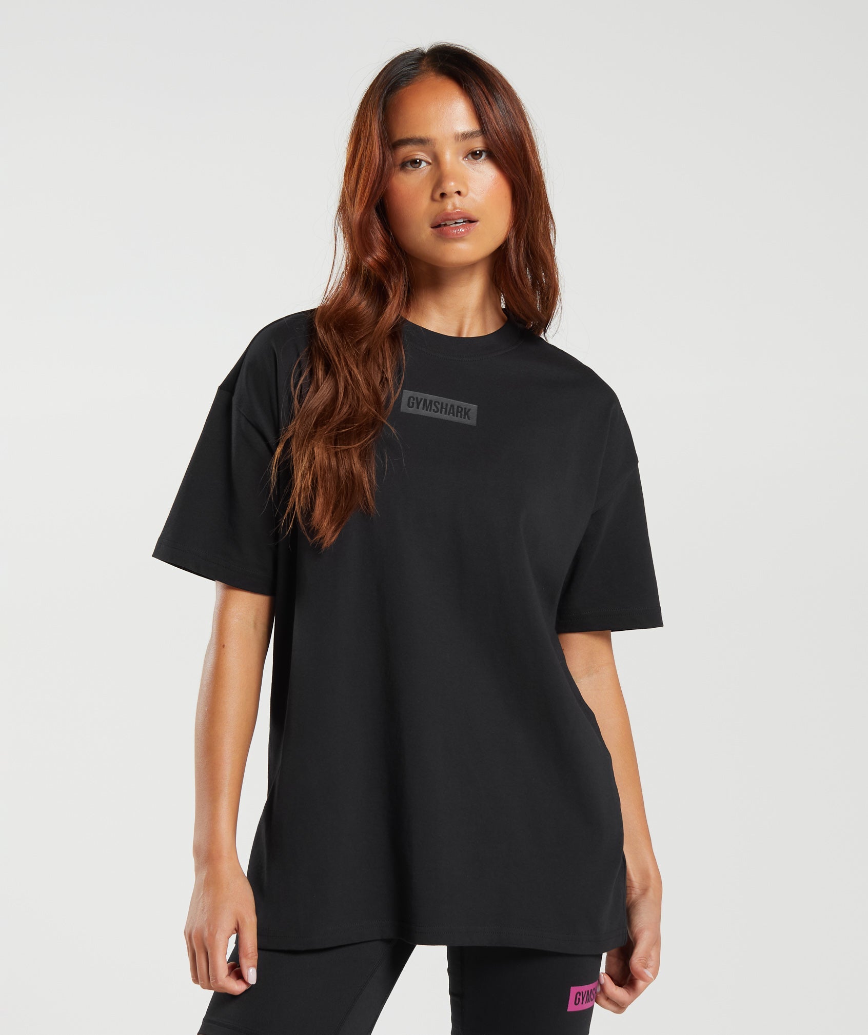 Gymshark Block Oversized T-Shirt - Black