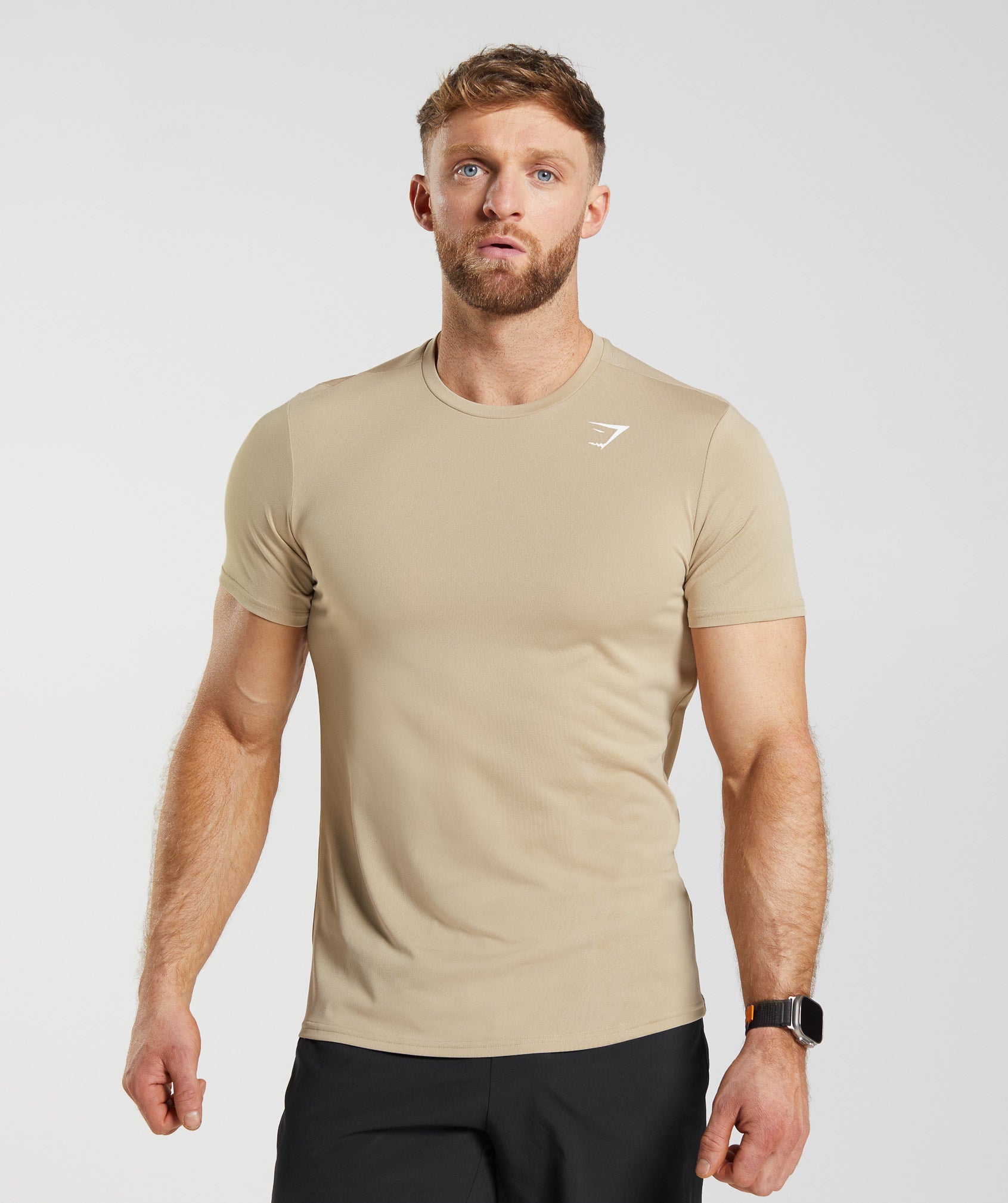 Gymshark Hybrid Wellness T-Shirt - Rust Orange