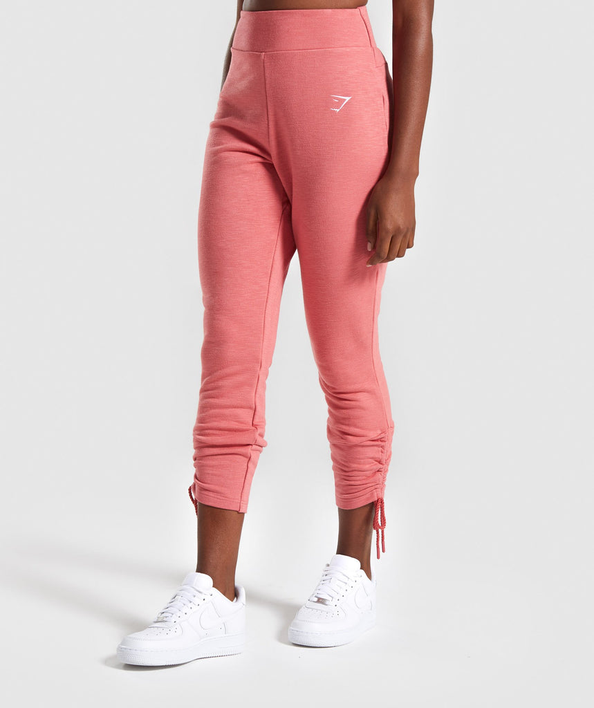 gymshark ruched cropped joggers