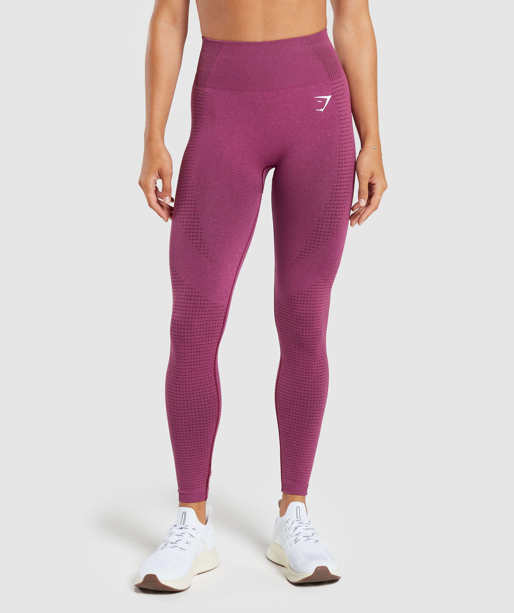 Gymshark vital seamless pink marl leggings Lovely - Depop