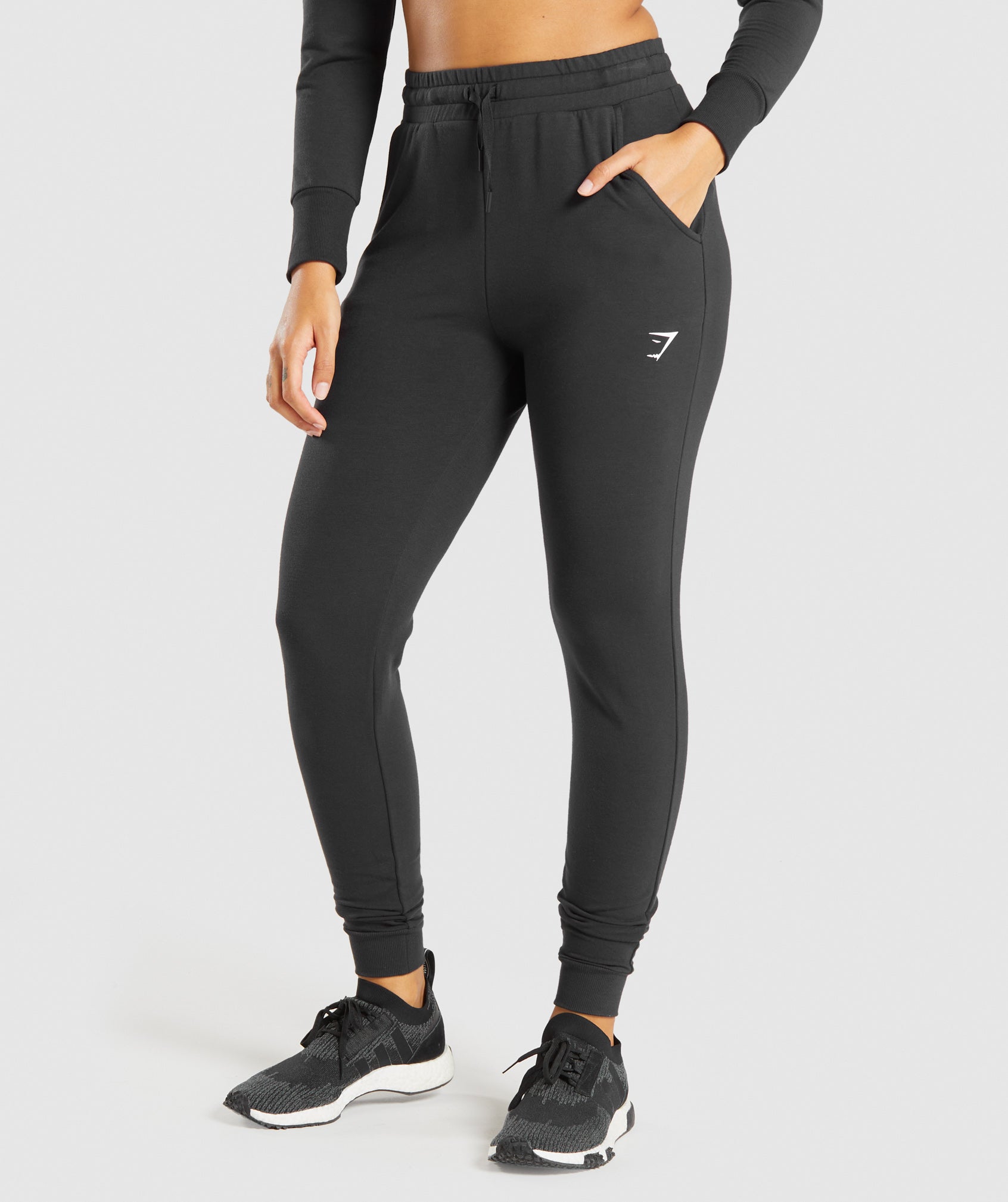 Gymshark High Waisted Joggers - Black