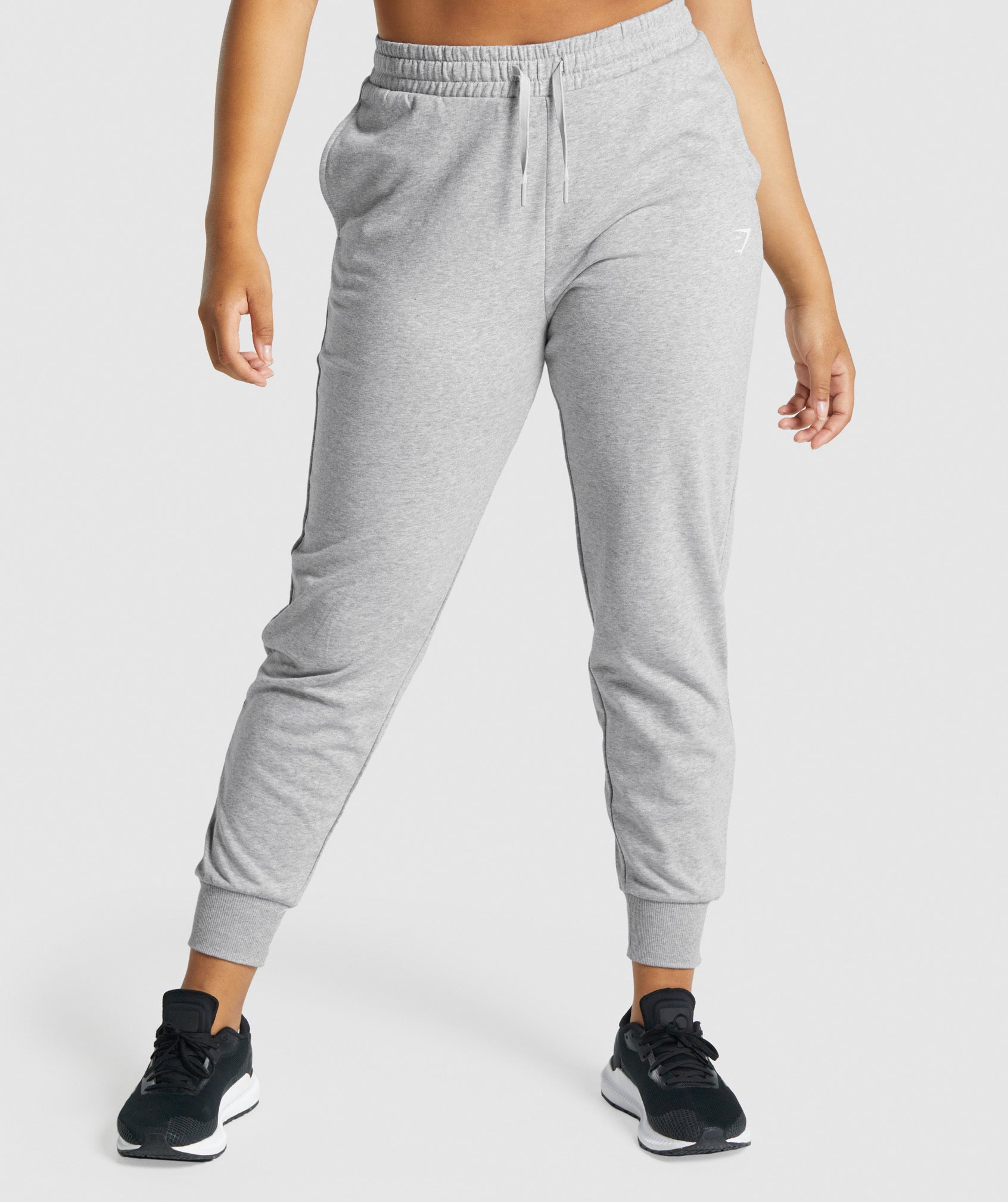 Women's sweatpants PLR070 - light grey melange