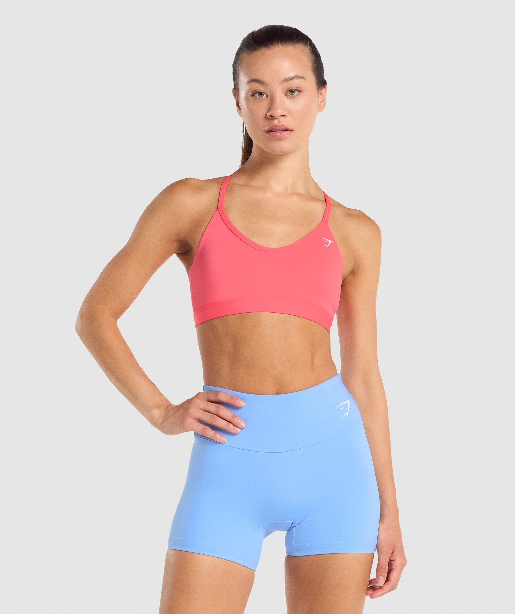 Gymshark V Neck Sports Bra - Pink