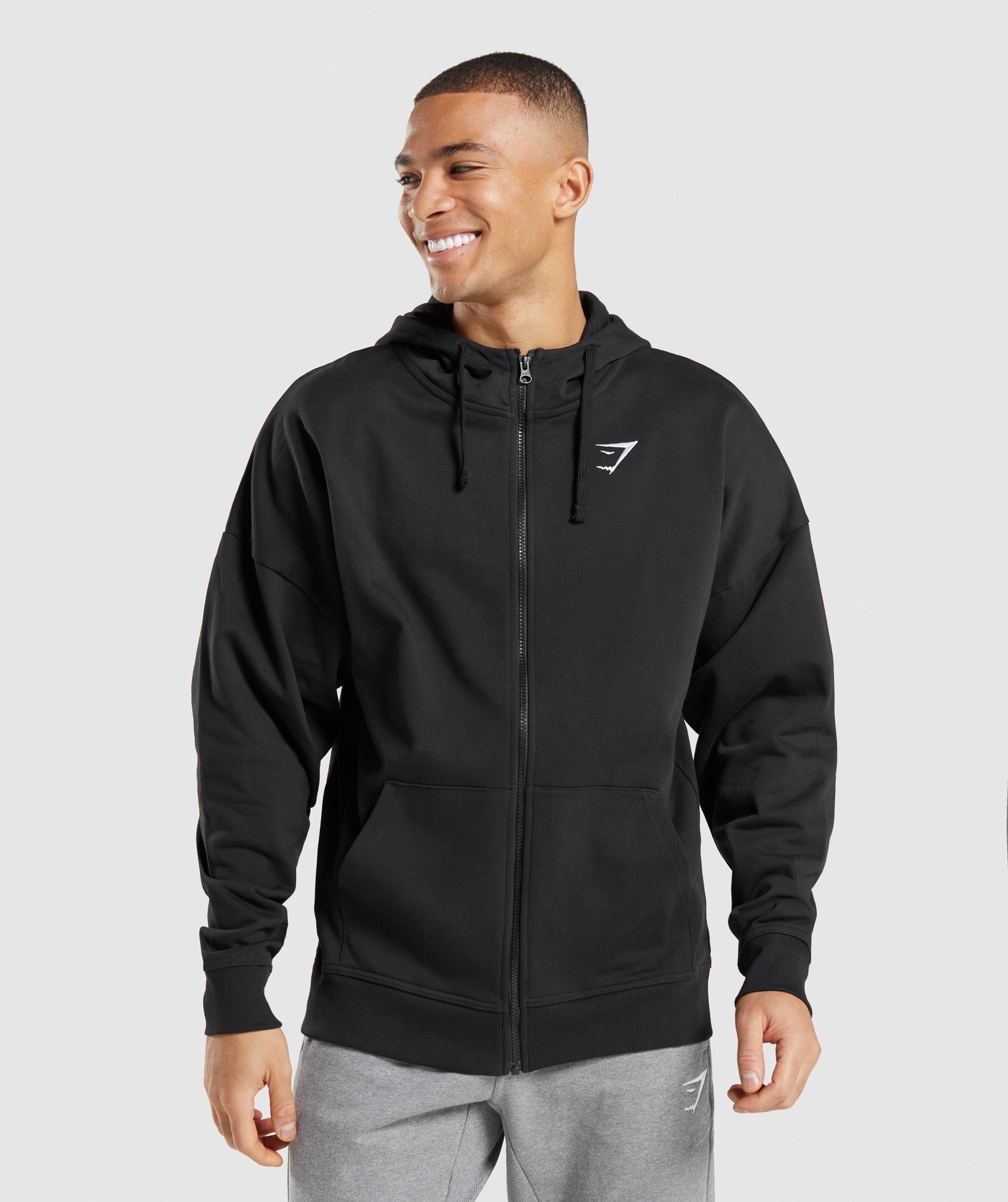 Gymshark Power Zip Hoodie - Cosmic Grey