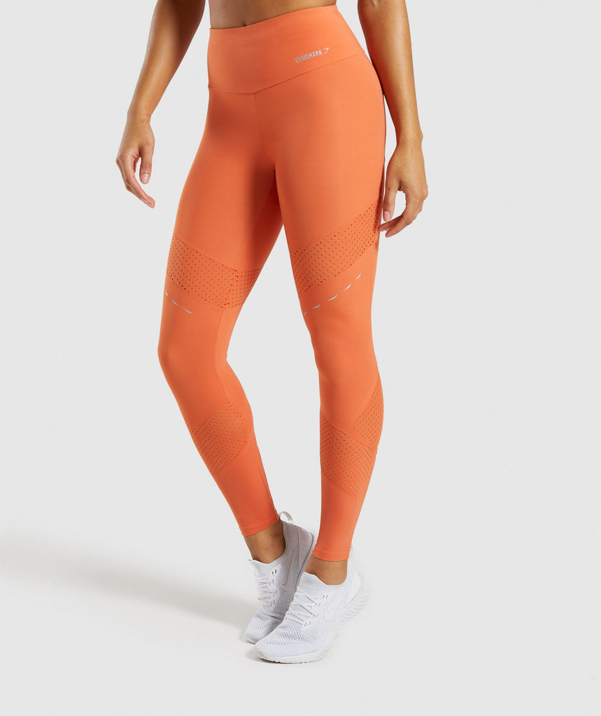 burnt orange workout leggings