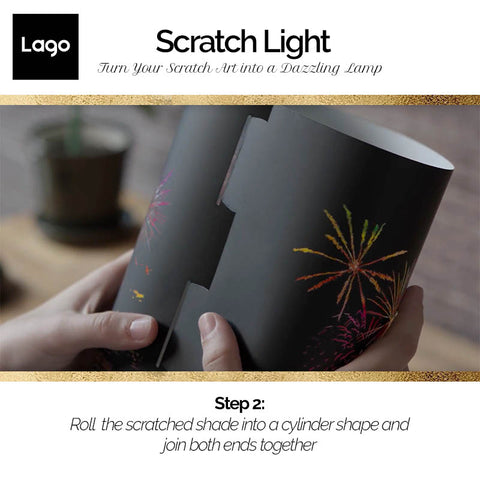 Lago Scratch Light 刮刮燈-已刮好的底片捲成圓桶裝 | 家居裝飾 | Up-Next HK