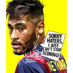 World Cup Soccer Football Player NEYMAR JR. SORRY HATERS