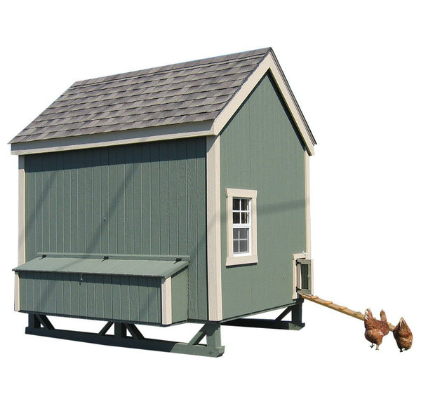 Little Cottage Co 6x8 Colonial Gable Coop 8 12 Hens That