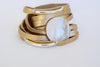 Limited Edition: GRACE Gold Leather Wrap - MILK VELVET PEARLS