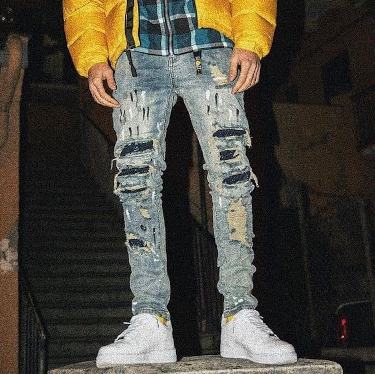 amiri fake jeans