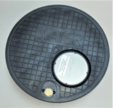 Nicor 12.25" Type A Water Meter Box Cover with Recessed hole for Neptune R-900