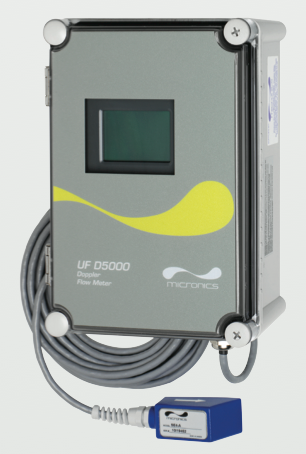 Micronics ULTRAFLO D5000 Clamp On Doppler Flow Meter