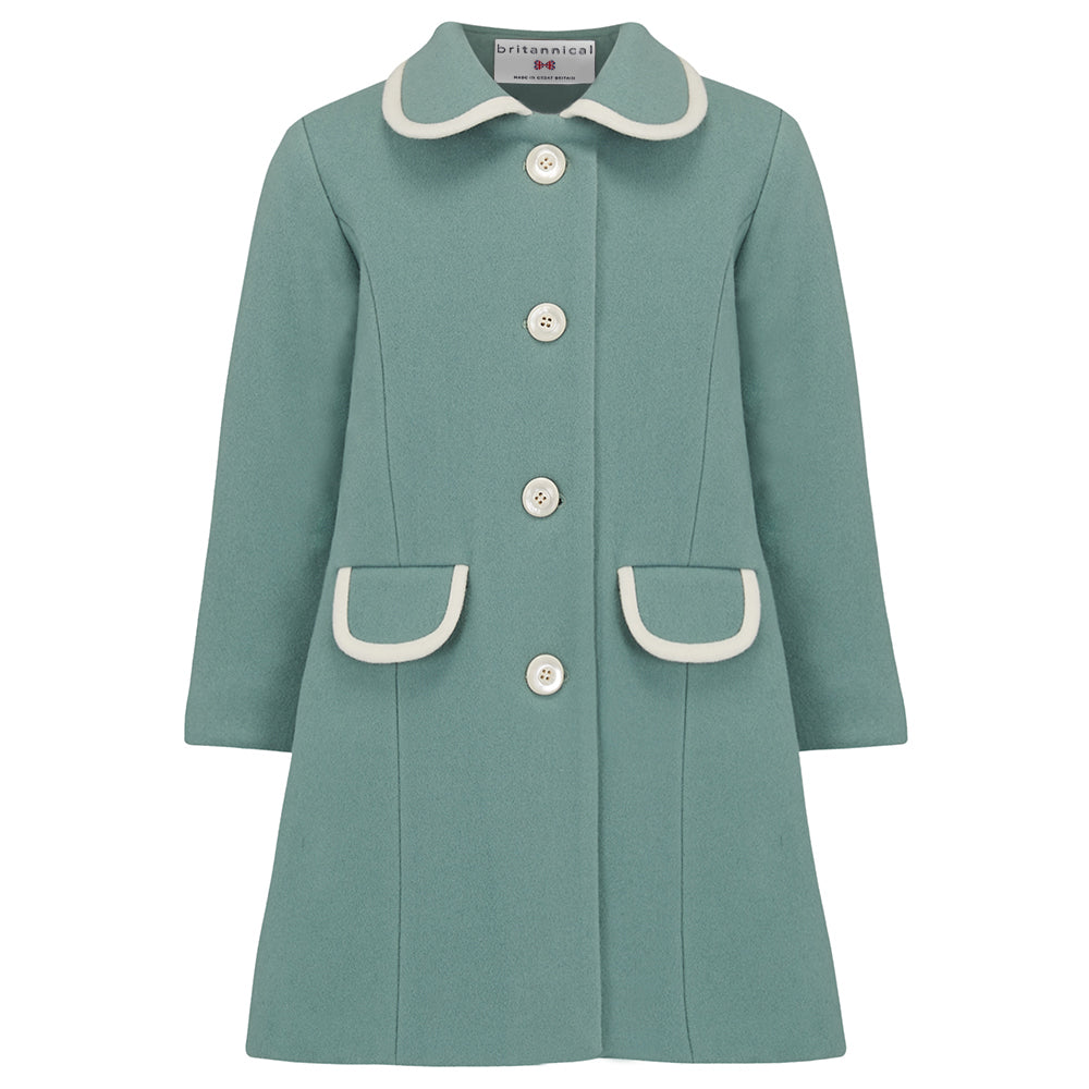 girls green coat