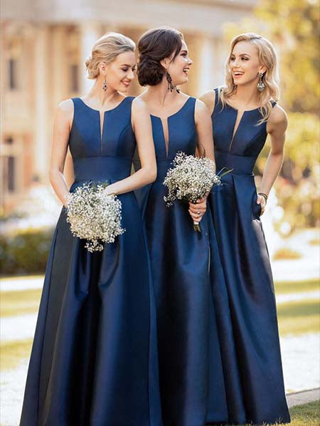 floor length bridesmaid dresses