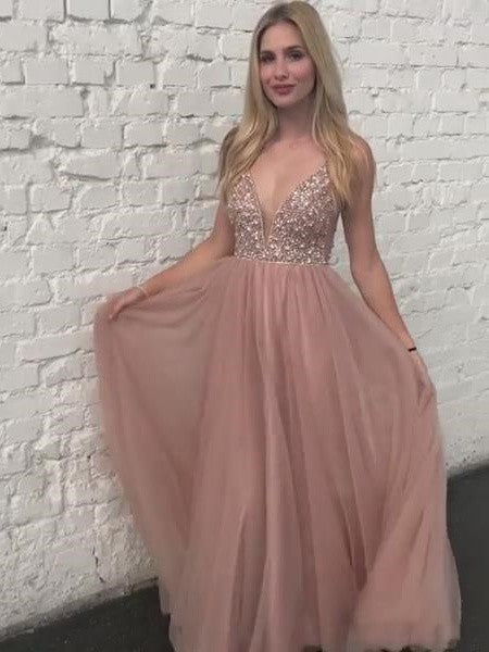 dusty rose party dress