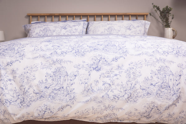 Blue Toile Duvet Luxury Stylish Foxford Bedding Foxford