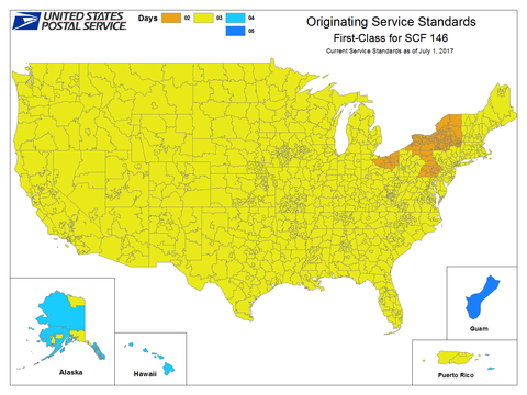 USPS First Class Mail Shipping Times