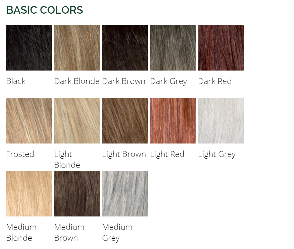 Colour Chart Envy Wigs HAIR AND BEAUTY CANADA