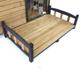 Extra Large Outdoor Deck for Wooden Dog Kennels