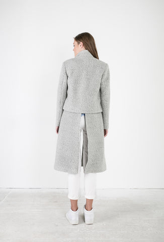 OSKAR grey midi woollen coat 