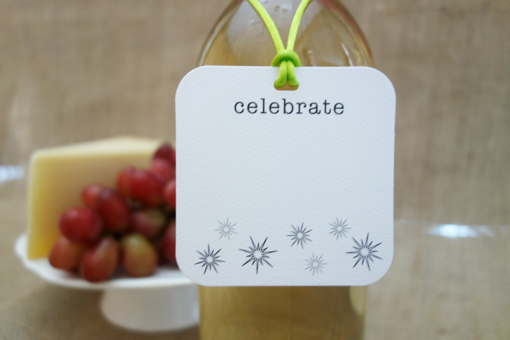wine tags on wine bottles - the gifted tag