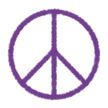 peace symbol mini notecard gift