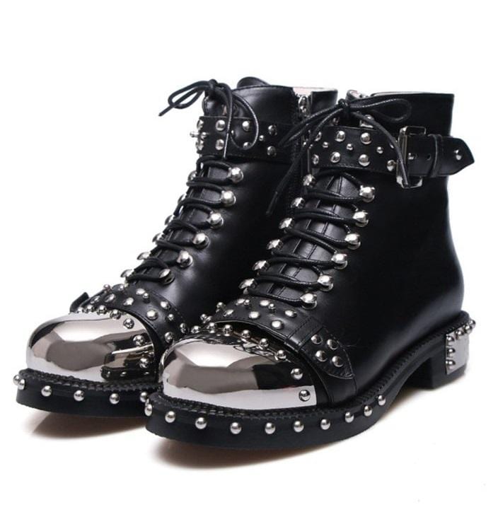 chunky combat boots