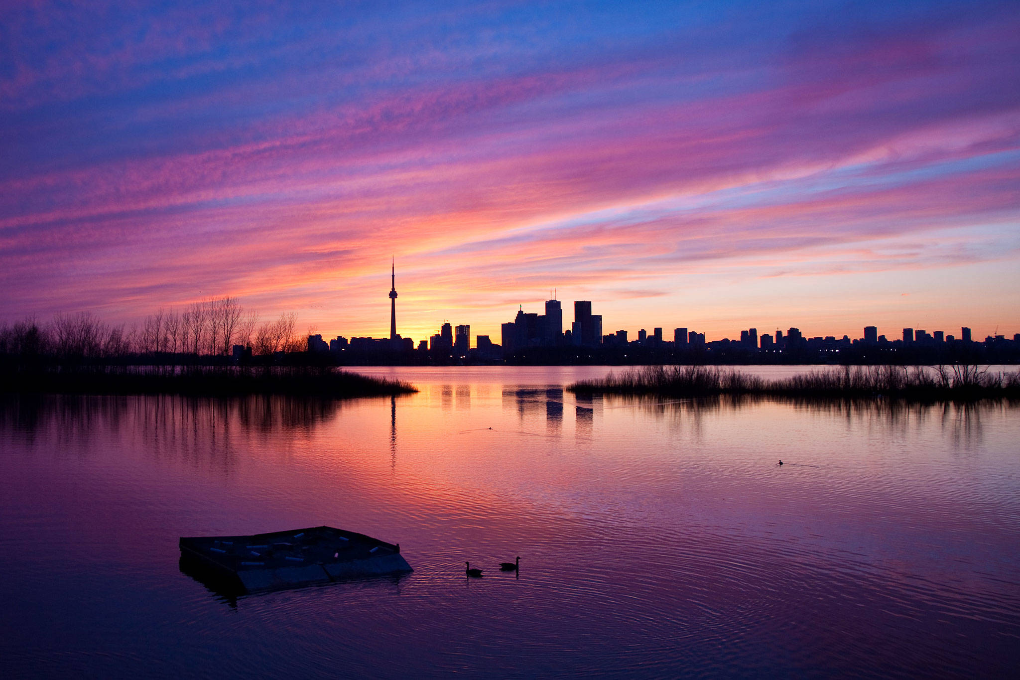 Sunset from Toronto Island