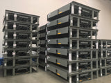 stacks of loading dock levelers