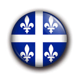 Macaron badge épinglette Québec gratuit avec 5$ de rabais sur votre commande!