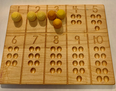 Grapat Loose Parts with a 10 Frame Counting Board