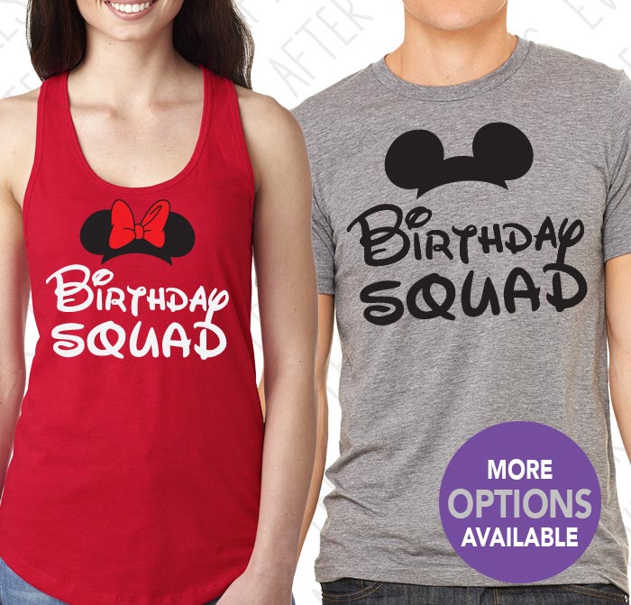 birthday squad disney shirts