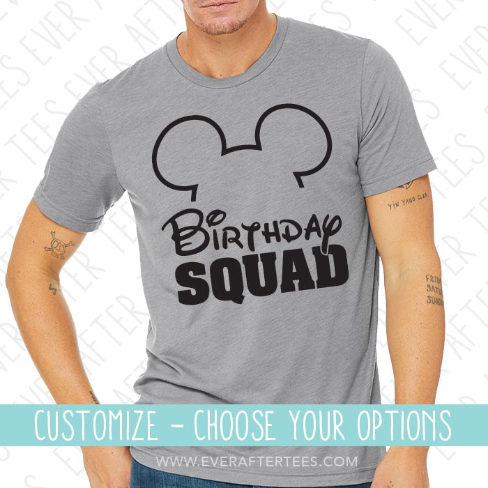 birthday squad disney shirts