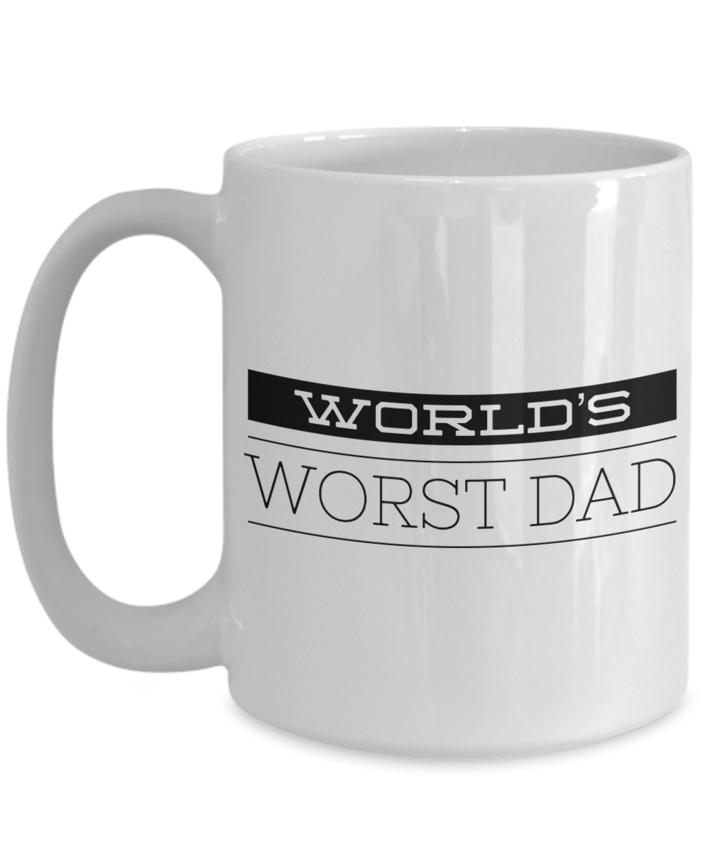 world's worst dad mug