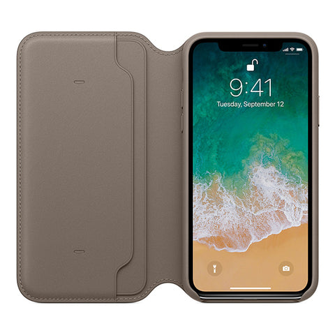 Apple Leather Folio Case for iPhone X