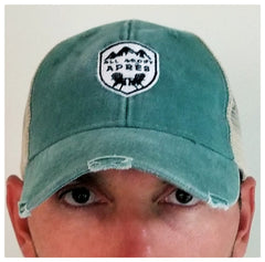 All About Apres Classic Distressed Trucker Hat