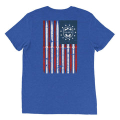 All About Apres Distressed American Flag Shirt
