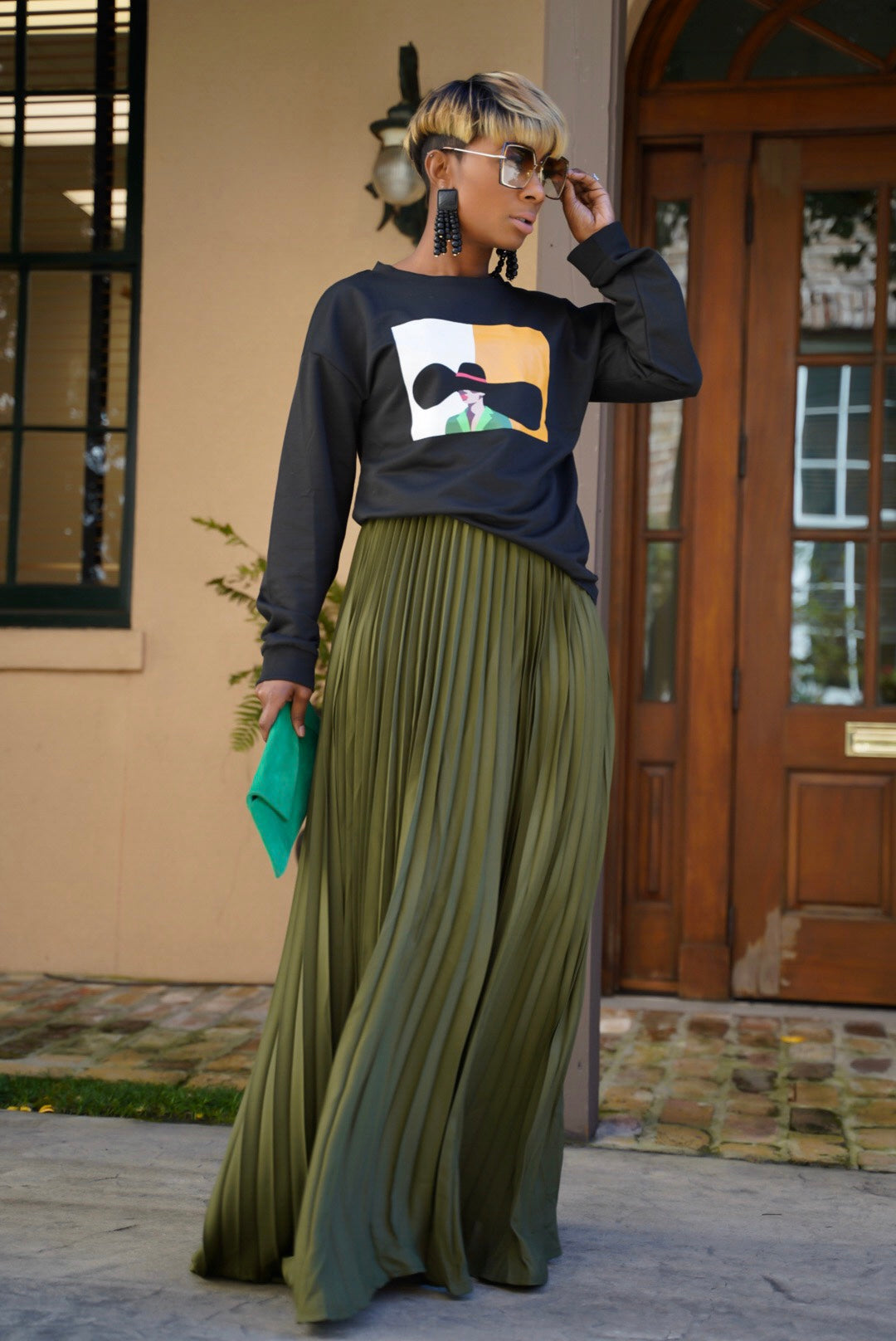 “Pretty Pleats” Maxi Skirt