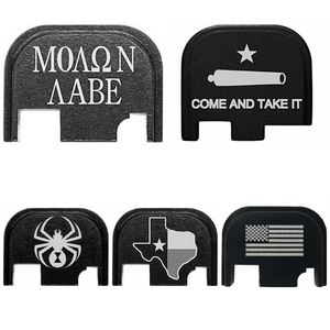 Engraved Slide Cover Plate for Glock