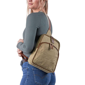 Kennedy Canvas Sling Concealed-Carry Backpack