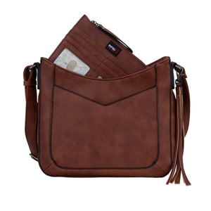 Emery Concealed-Carry Crossbody with RFID Wallet